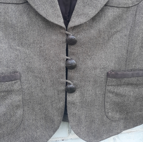 Banana Republic Blazer Wool Blend Elbow Patch - Picture 4 of 9
